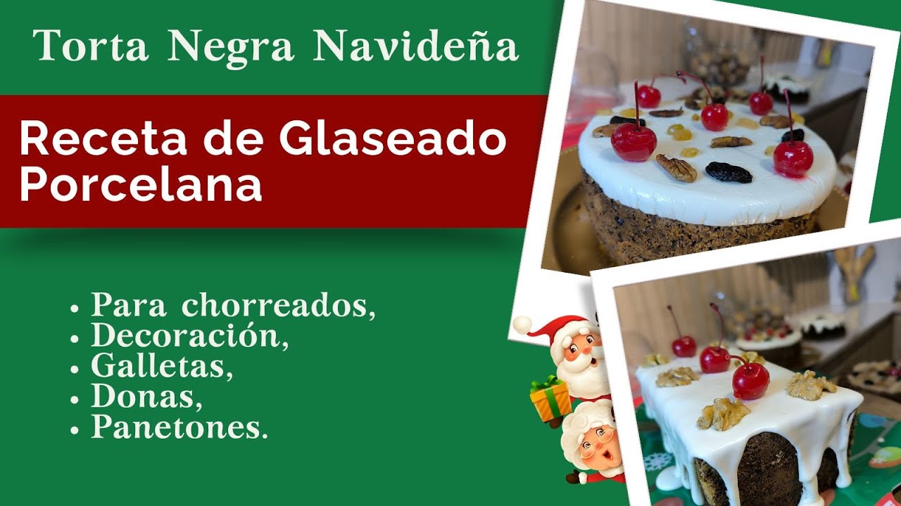 Receta de Glaseado Porcelana, para chorreados, decoración, galletas, donas, Panetones.