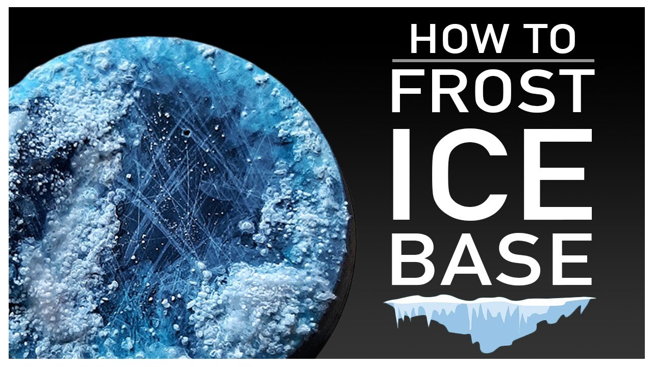 How to make the most REALISTIC ICE and SNOW EFFECT for miniature bases – STEP BY STEP