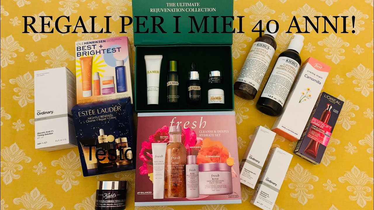TUTTI I REGALI PER I MIEI 40 ANNI!