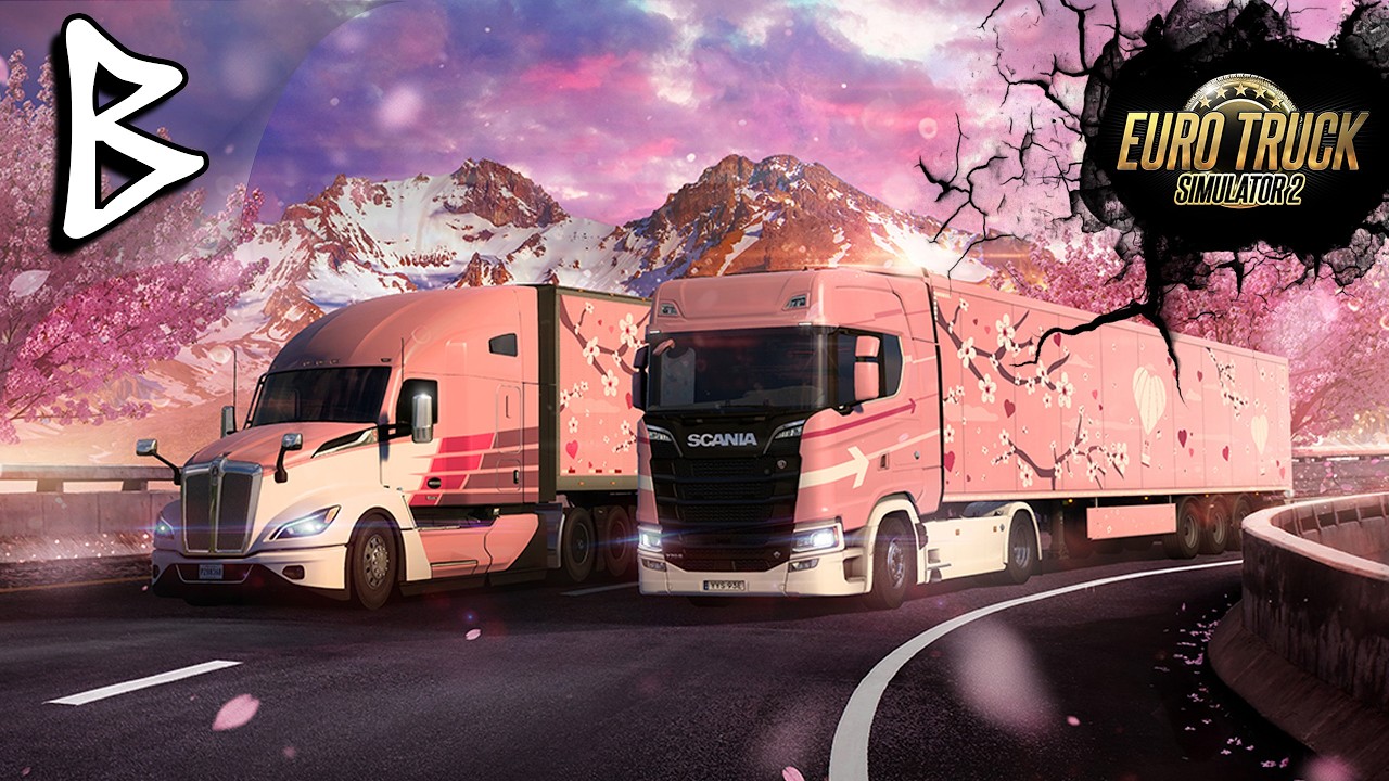 ETS 2. Блудный кот в Европе (стрим-relax). Отмечаем день Валентина