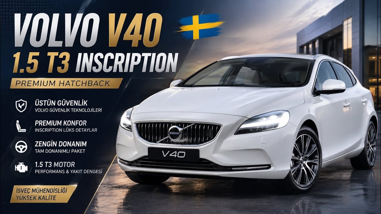 Volvo v40 1.5 t3 inscription inceleme #volvo #v40 #t3 #mercedes #bmw #euroncap #test#reklam
