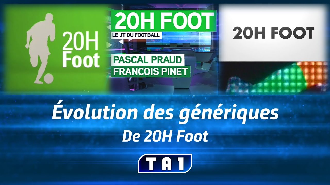 Évolution des génériques de 20H Foot