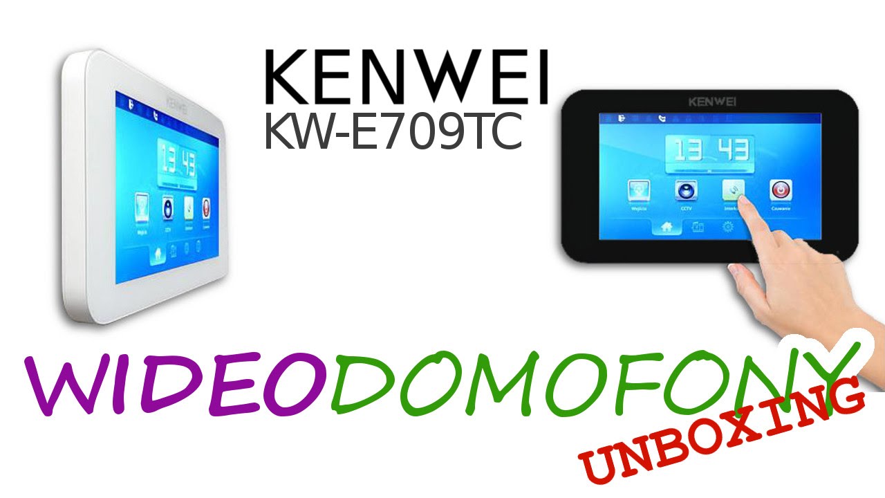 Wideodomofon KENWEI E709TC - Odpakowanie Unboxing