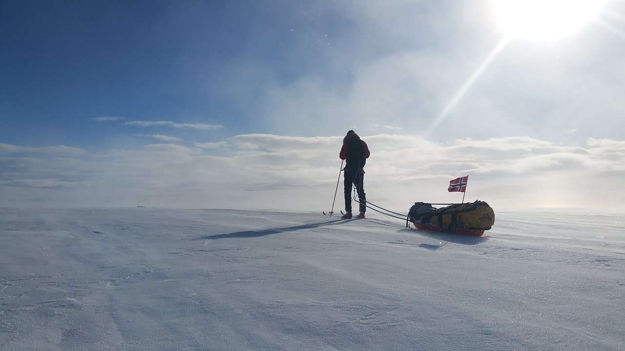 Hardangervidda på langs februar 2018