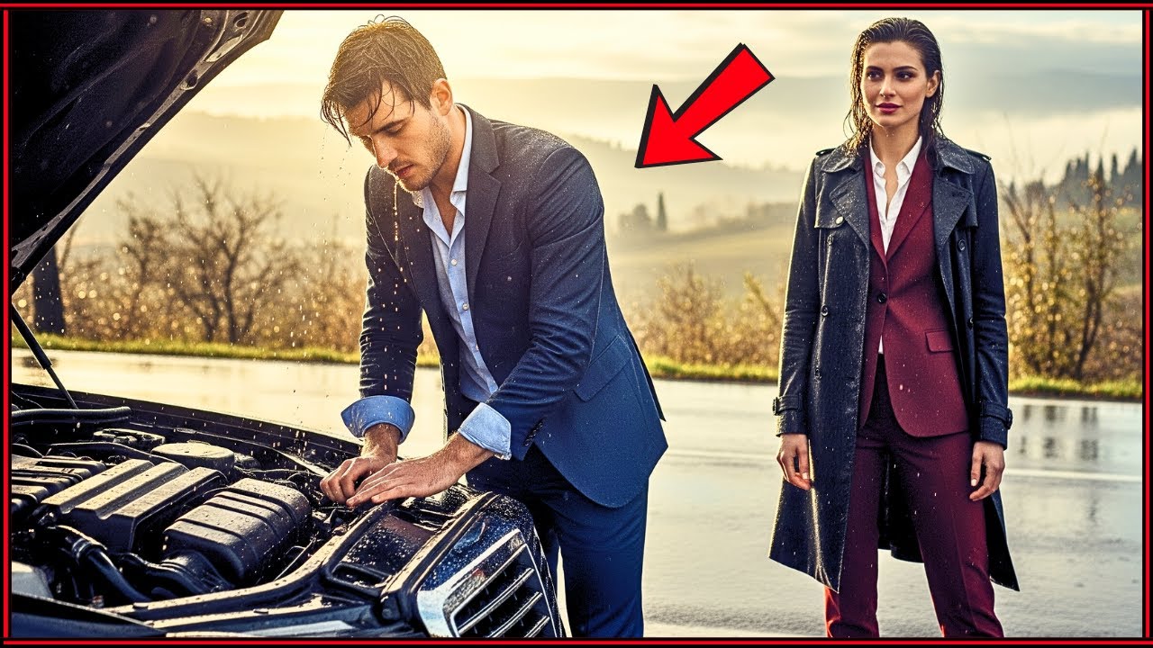 Si Fermò per Aiutare una Donna Sotto la Pioggia… Era la CEO del Suo Colloquio