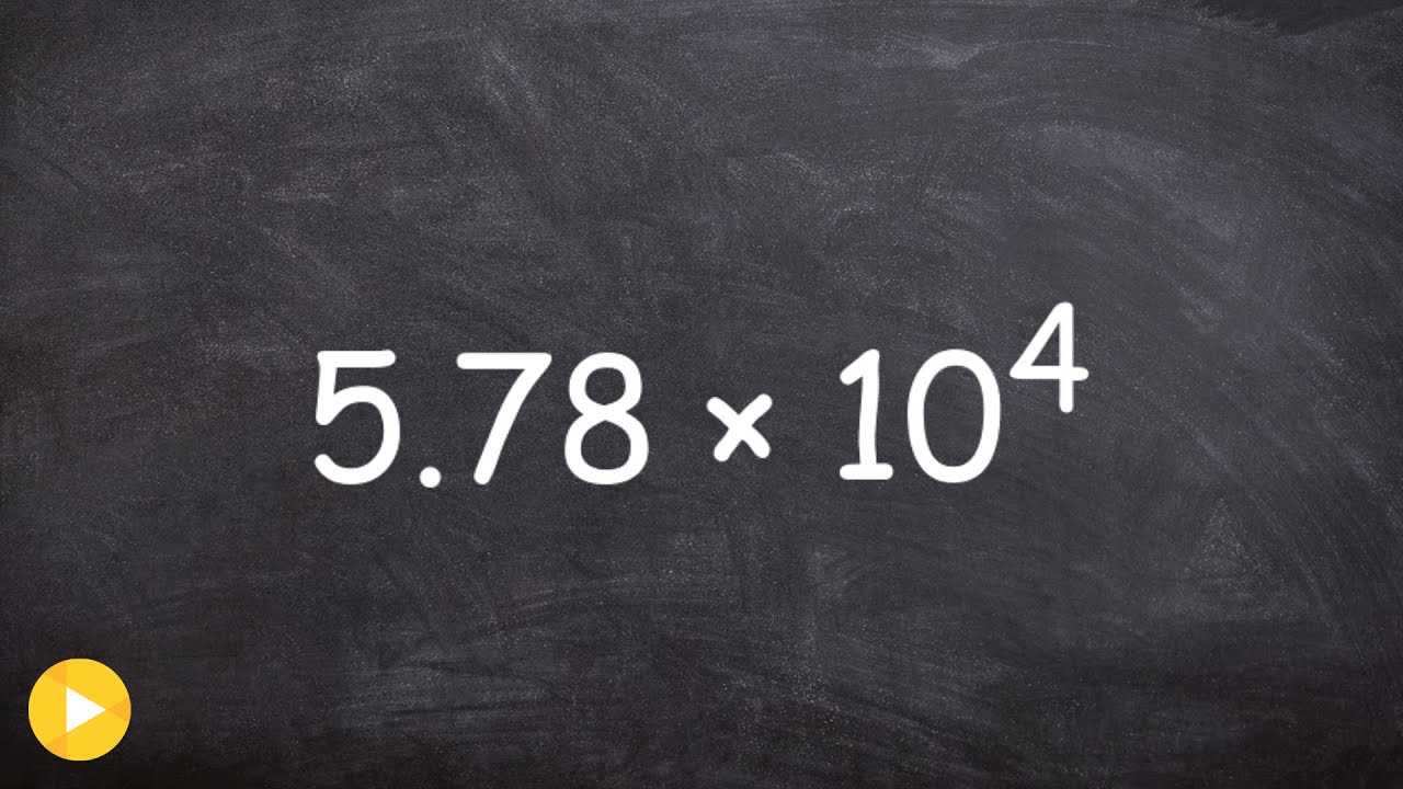 How to convert scientific notation in real numbers