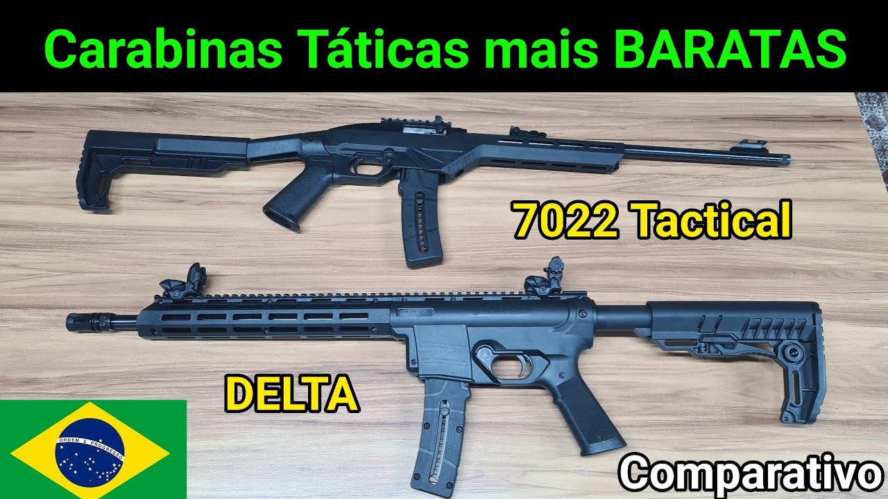 Carabinas mais Baratas de 2023: Delta vs 7022 Tactical, qual a melhor 22? Vale a pena?