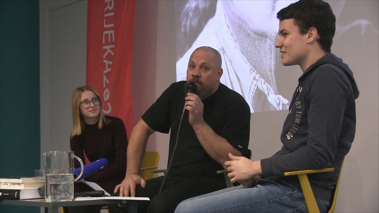 Boris Dežulović u razgovoru s riječkim gimnazijalcima (RiHub, 21. 2. 2020.)