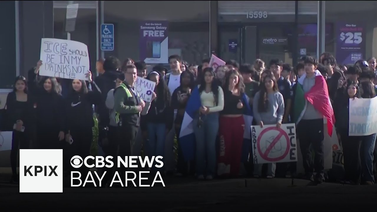 East Bay high school students stage walkout against federal immigration enforcement