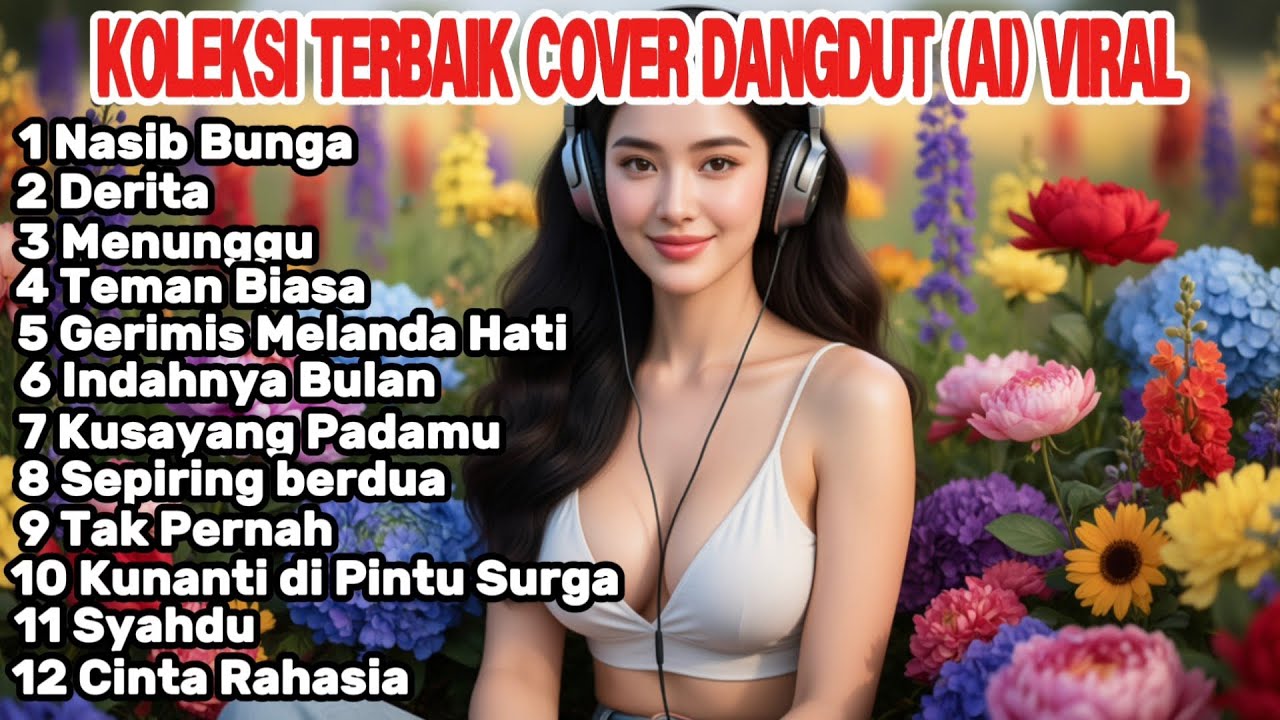 NASIB BUNGA (Cover AI Viral tiktok) Derita-Menunggu-Teman Biasa-Indahnya Bula-Kusayang Padamu-Syahdu