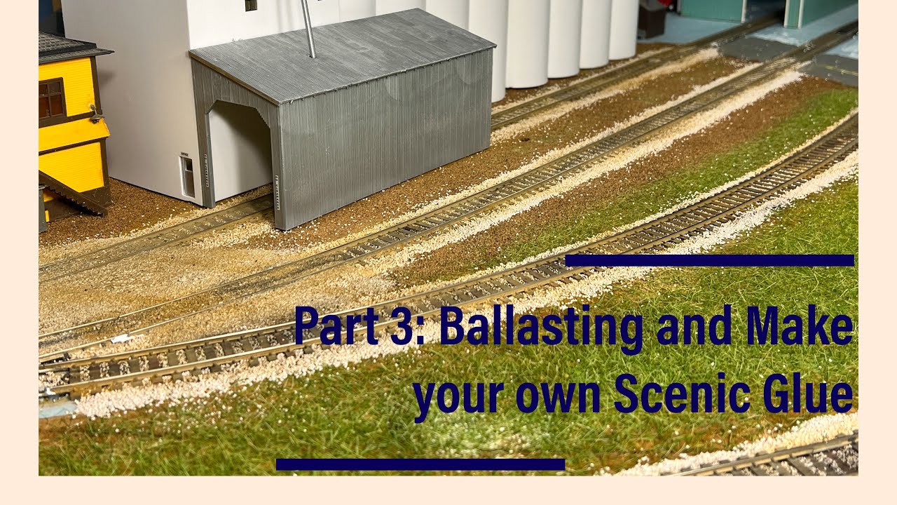How to Detail a Scene: Part 3, Ballasting and Make your own Scenic Cement