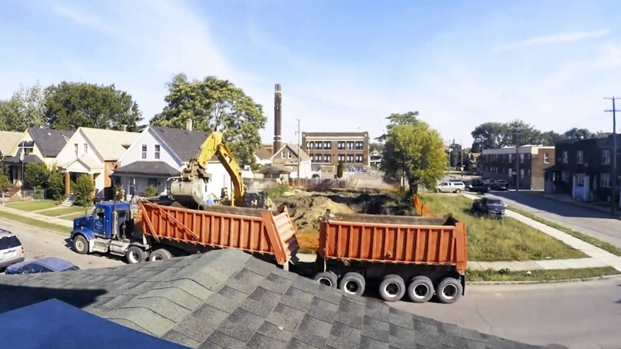 Watch Detroit Demolish 2 Houses in 2 Minutes