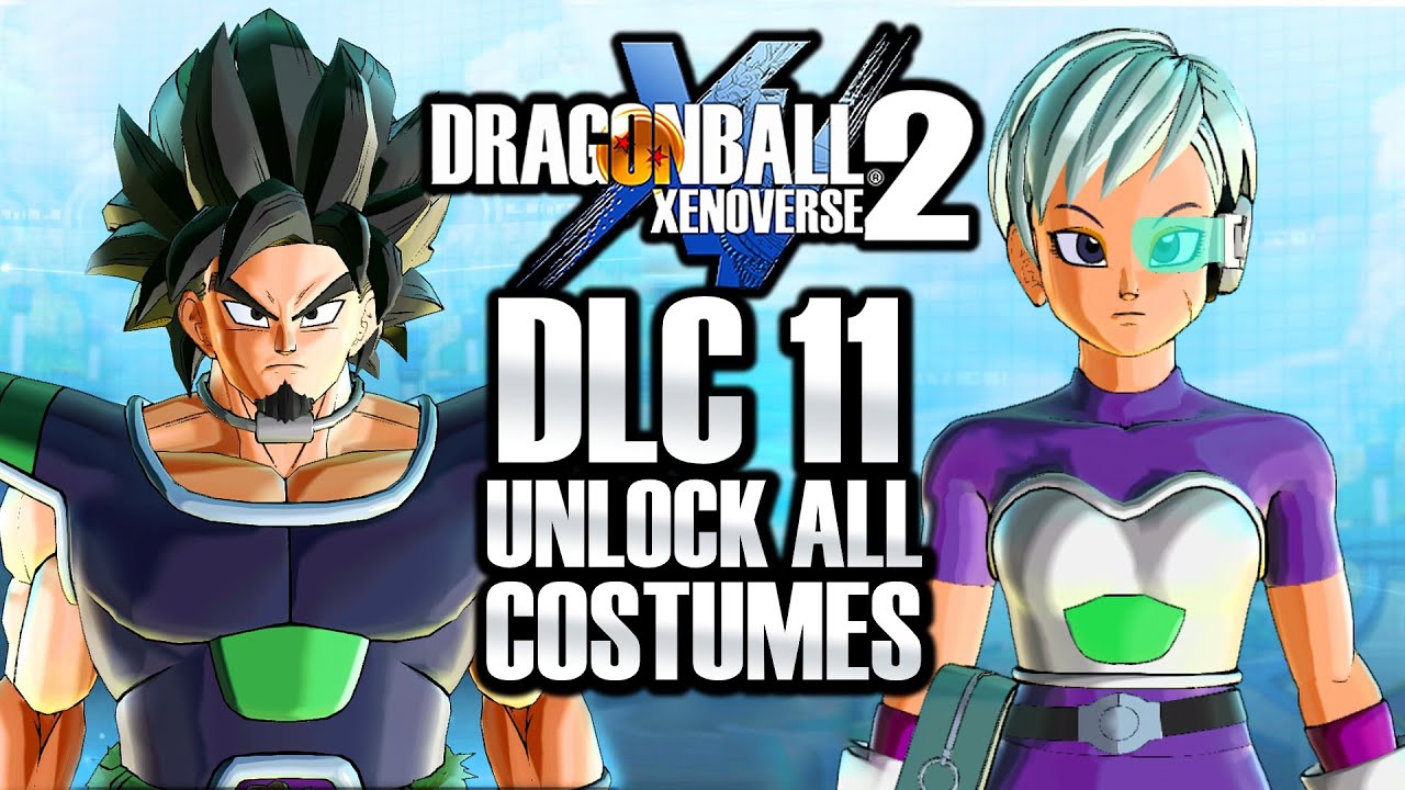 How To Get ALL DLC 11 Costumes & Wigs! Xenoverse 2 Free Update Broly, Cheelai, Kai of Time Clothes