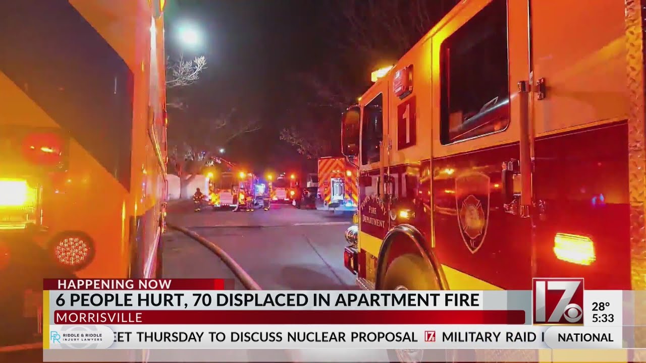 Morrisville fire crews continue battling apartment fire