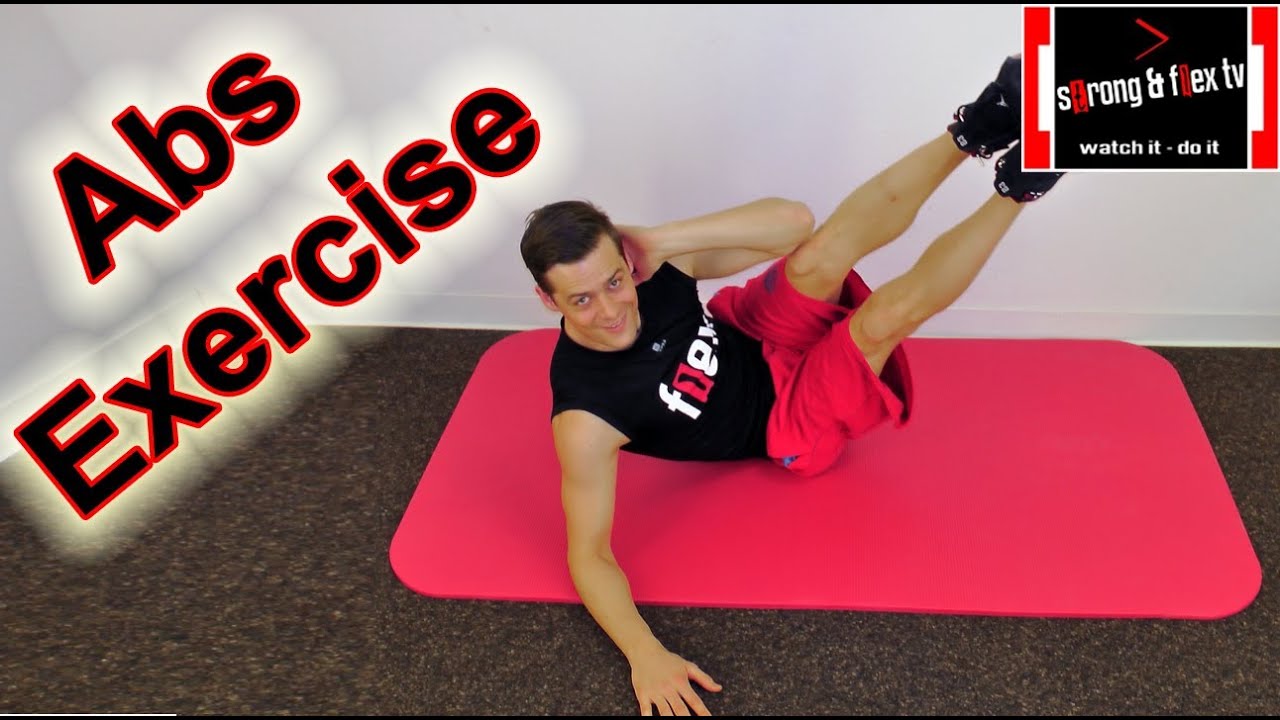 Abdominal exercises - Oblique V-ups