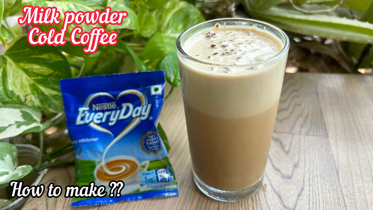 How to make Nescafe Cold Coffee with Milk Powder | Nestle Everyday Dairy Whitener Cold Coffee Recipe