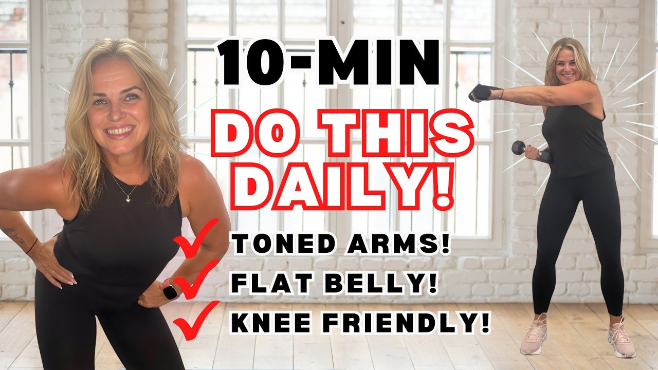 Do This Daily for Toned Arms & Abs🔥  10 Min Workout Women 50+