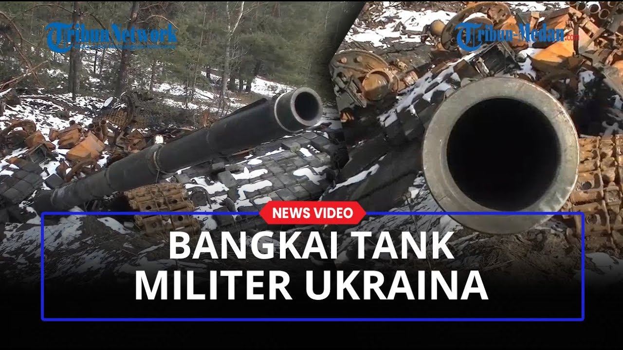 Bangkai Tank Ukraina yang Berhasil Dihancurkan Angkatan Udara Rusia