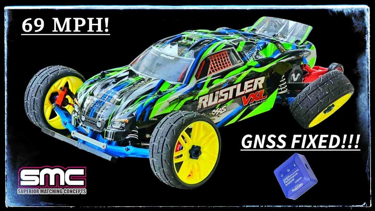 Traxxas Rustler VXL GNSS Fixed: 69 MPH!!!