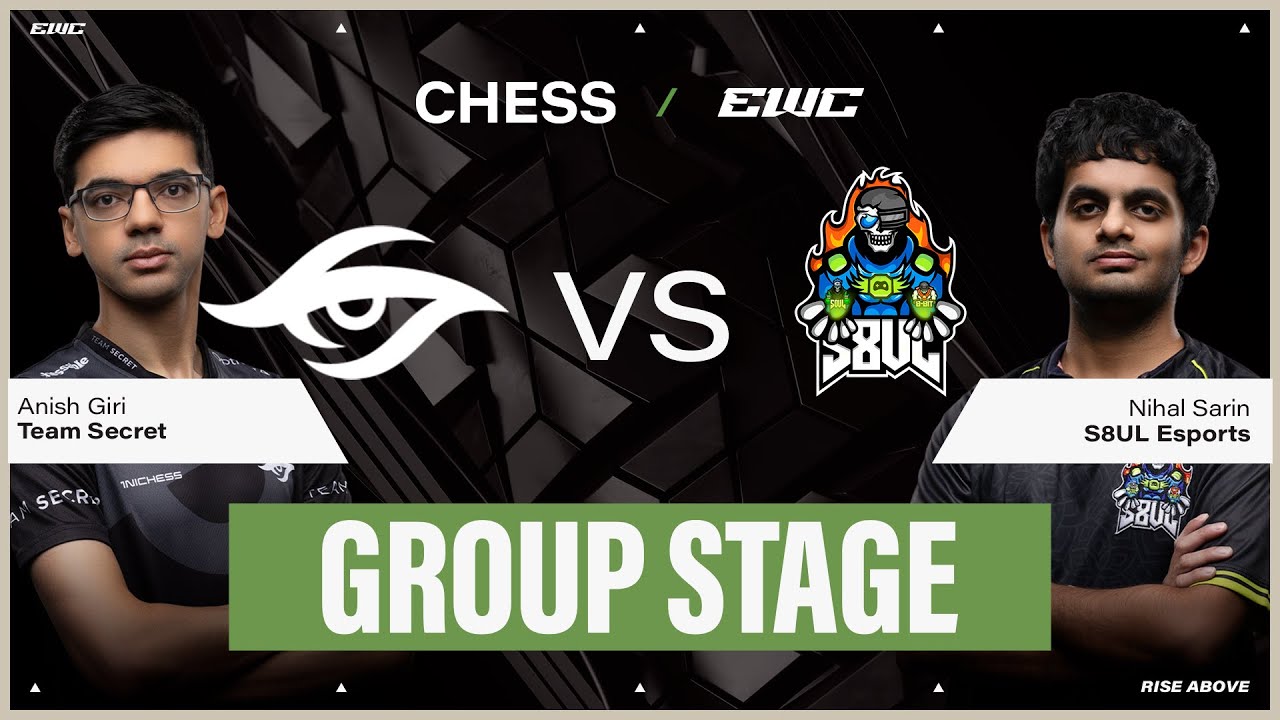 Anish Giri vs Nihal Sarin | Chess at EWC 25 - Day 2 - Group Stage