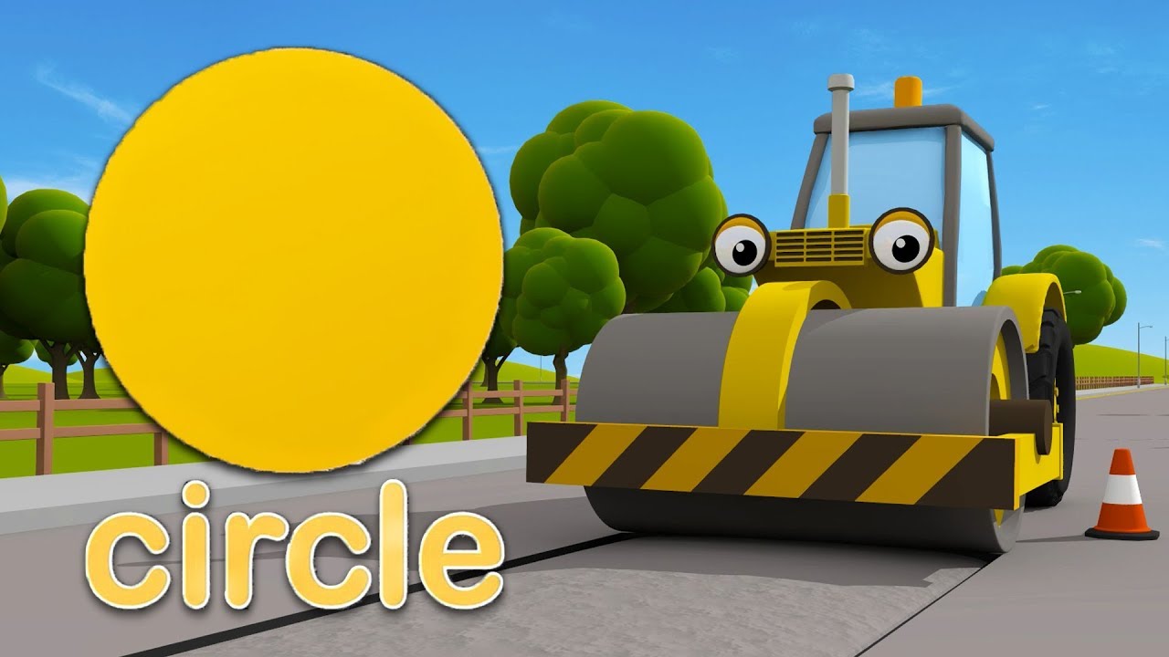 Learn 2D Shapes With Rick The Road Roller | Gecko's Garage | Construction Trucks For Toddlers