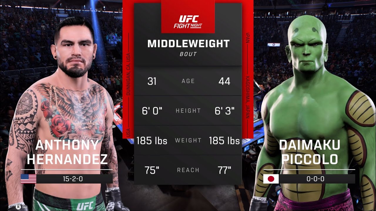 Piccolo vs. Anthony Hernandez - EA Sports UFC 5 - Epic Fight