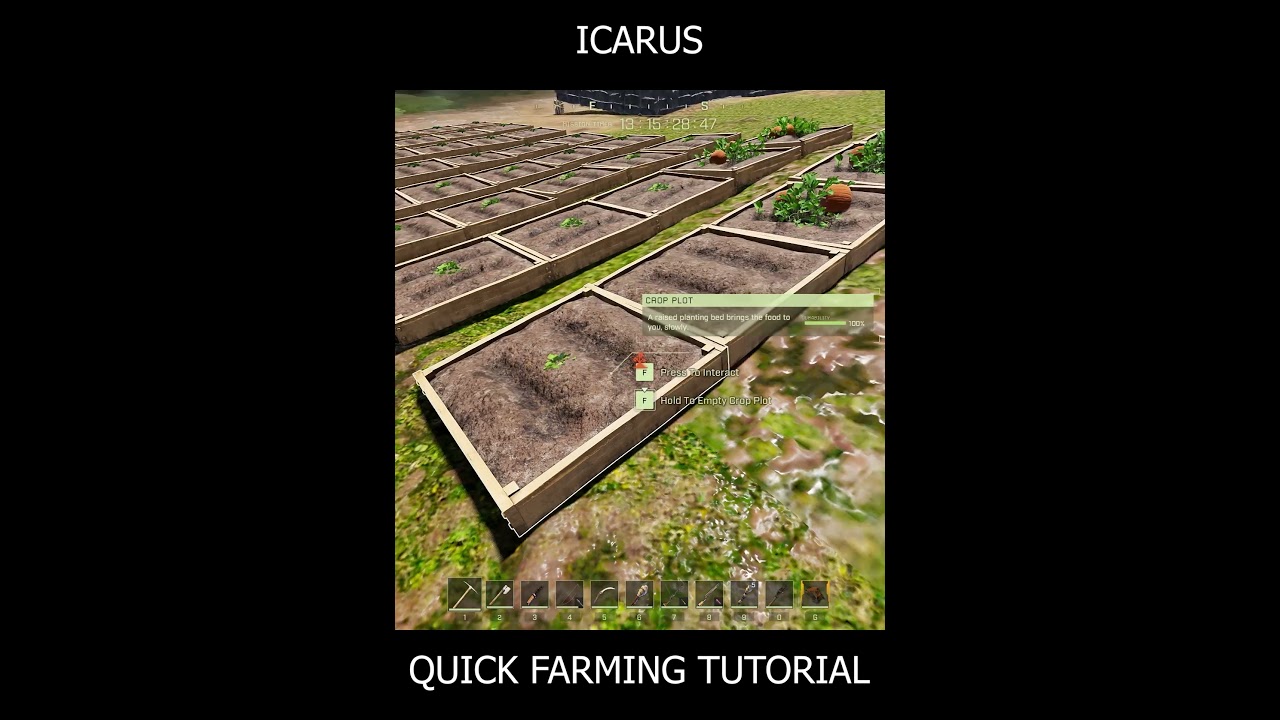 Icarus Quick Farming Tutorial -  #surviveicarus #icarus #icarustips #shorts