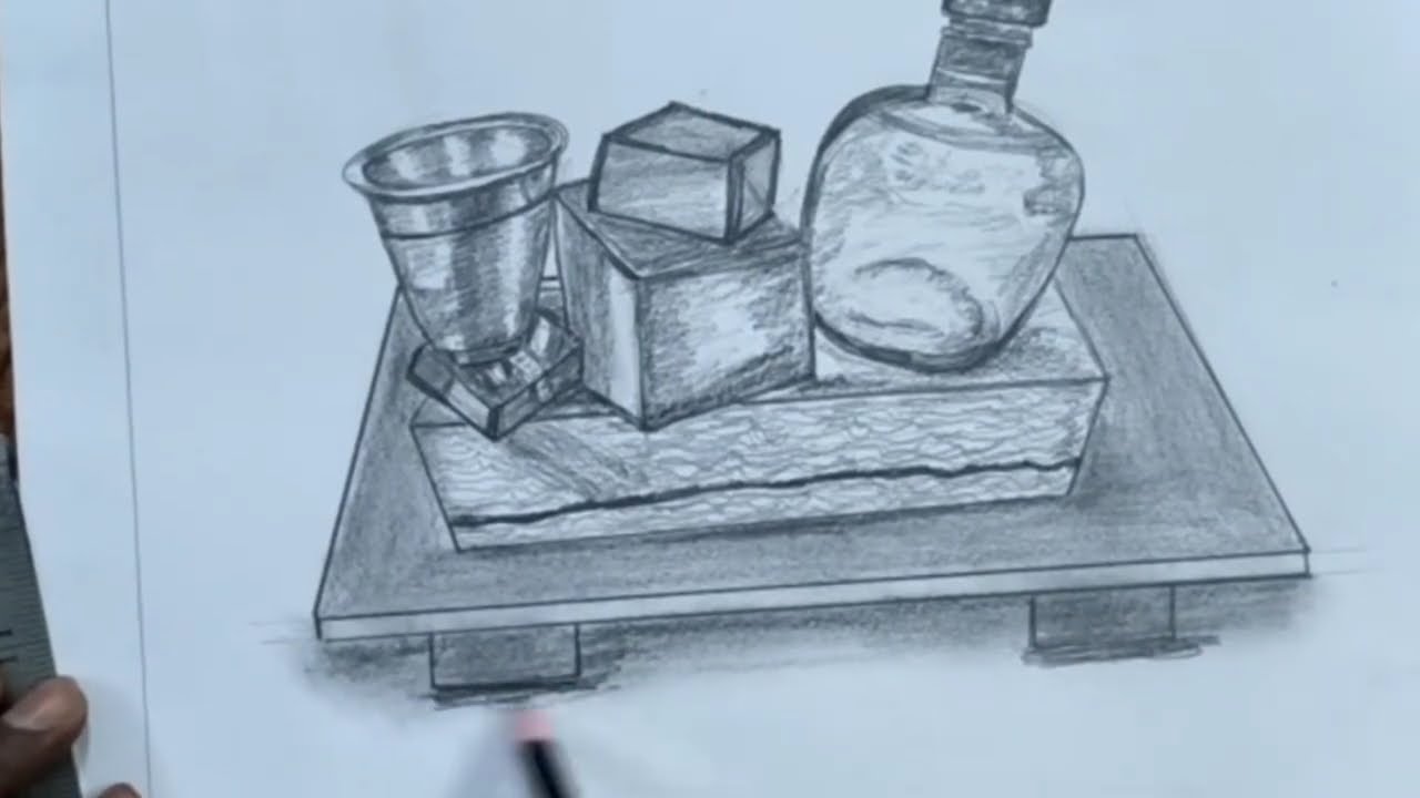 Drawing Exam Tcc Still Life Paper Free Demonstration l Learn Easy Drawing  for Exams
