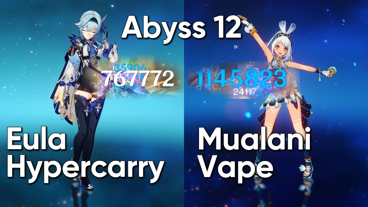 NEW ABYSS! Eula c0r0 & Mualani c1r0 | Spiral Abyss 5.8 Floor 12 9 Stars | Genshin Impact