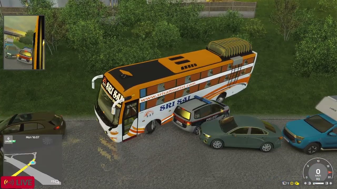 PAGAL SLEEPER COACH BUS DRIVER 🥴😵 #eurotrucksimulator2 #india