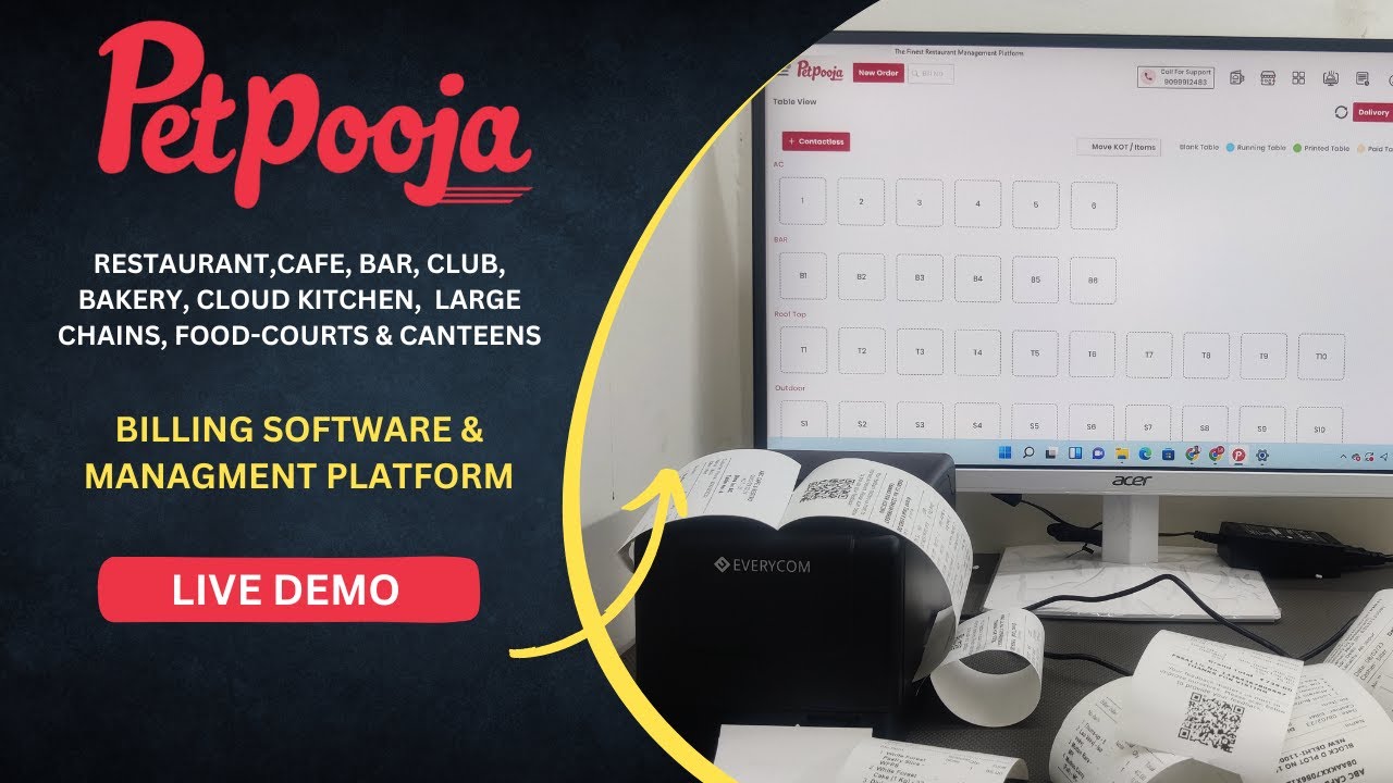PetPooja Software Demo || Pet Pooja Restaurant Billing Software demo 2023 || Call to Buy 9671018327