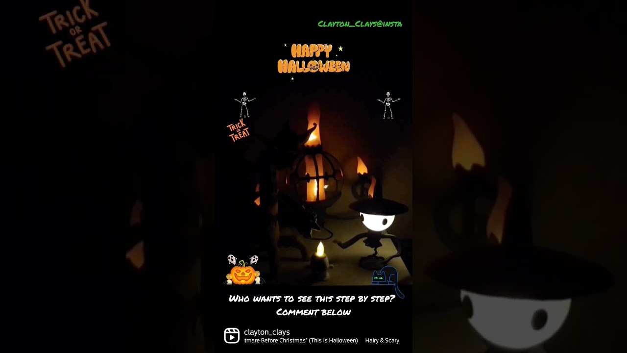 Pokemon Halloween Special in clay!