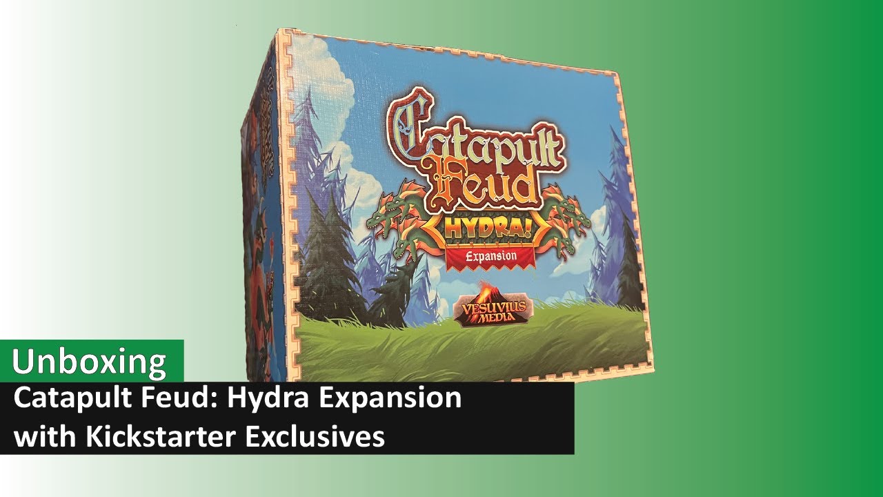 Unboxing - Catapult Feud: The Hydra Expansion | Vesuvius Media