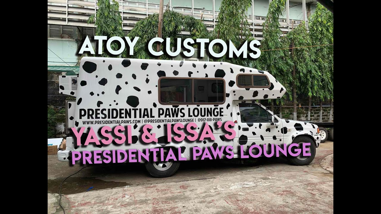 Yassi & Issa Pressman's Presidential Paws Lounge Grooming van made by Atoy Customs MANILA PROOFED