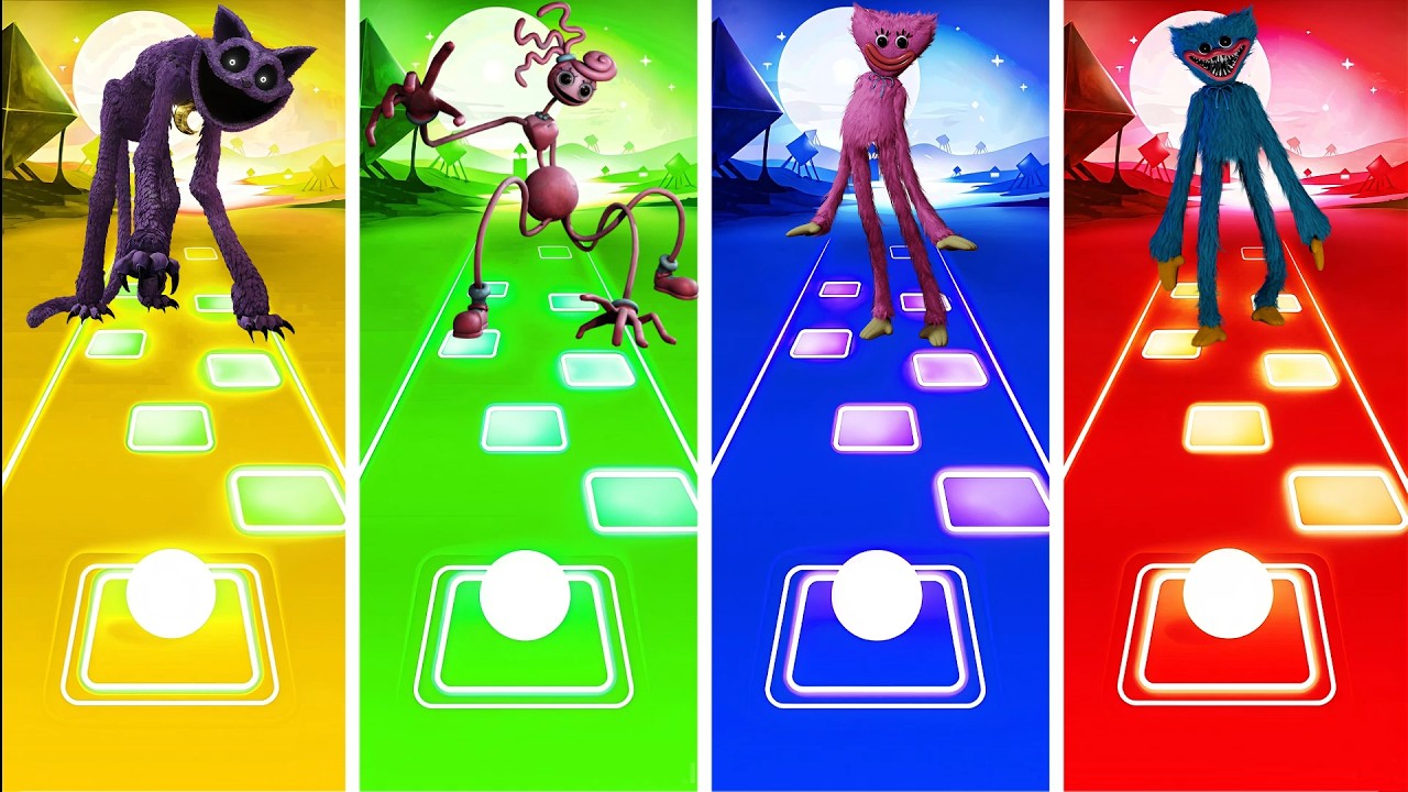 CatNap vs Mommy Long Legs vs Kissy Missy vs Huggy Wuggy - Tiles Hop Poppy Play Time 5