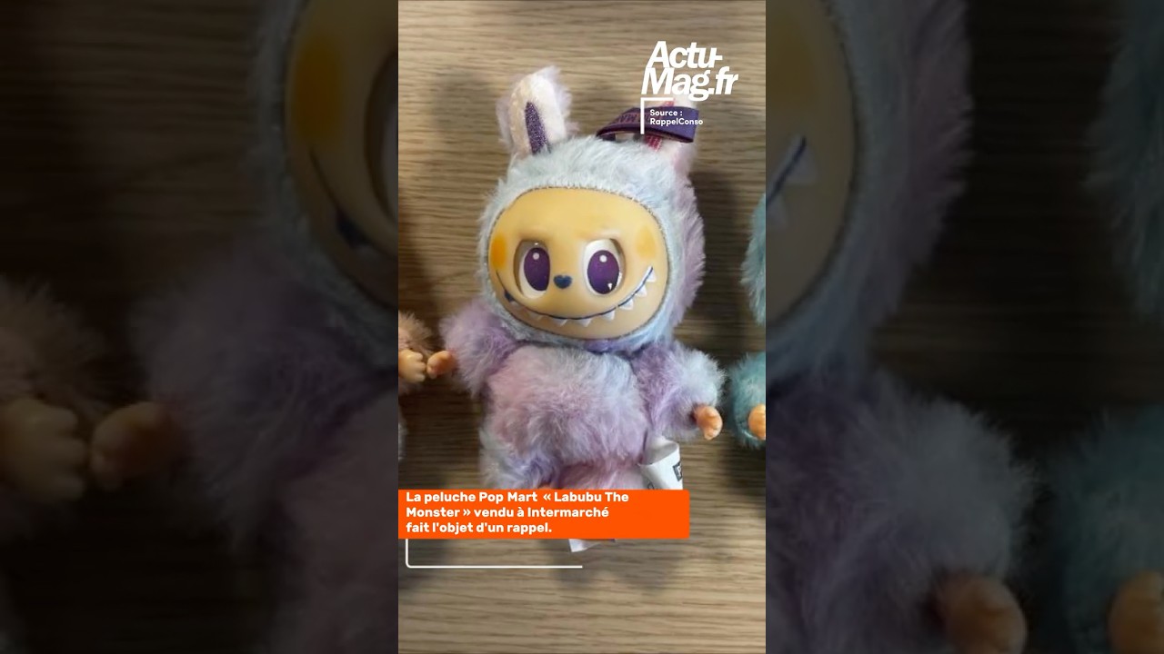 La peluche &laquo;&nbsp;Labubu &raquo; vendue chez Intermarch&eacute; fait l&rsquo;objet d&rsquo;un rappel produit #labubu #rappel