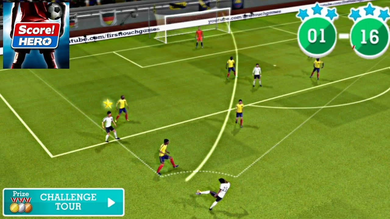 Score! Hero - CHALLENGE TOUR Event - Level 1-16 - Walkthrough - Last level 3 Stars