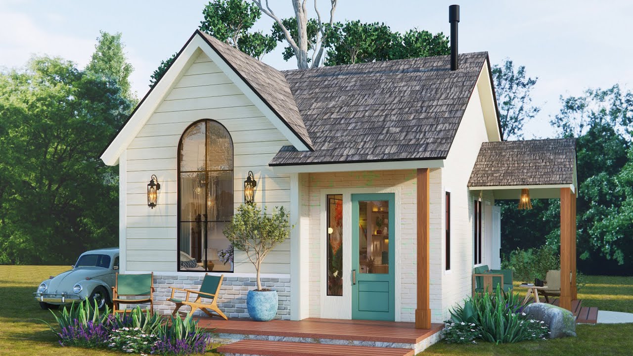 Tiny House Design 20x21 ft (6x6.5m) – 2 Bedrooms You'll Love