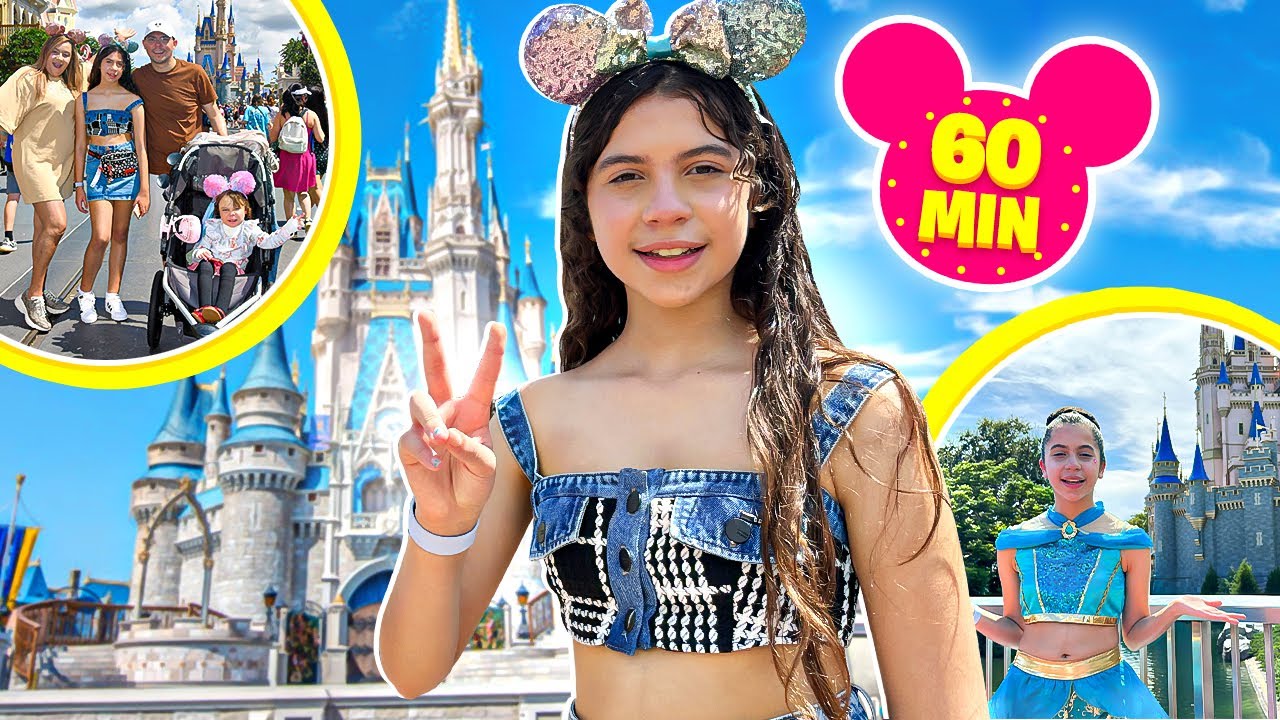 SARAH DE ARAÚJO em 1 HORA DE VÍDEO nos PARQUES DA DISNEY