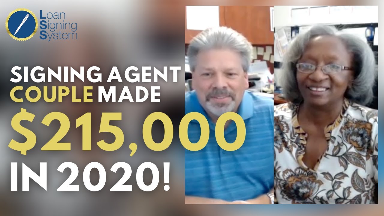 $215,000 in 2020 as a notary signing agent COUPLE!!