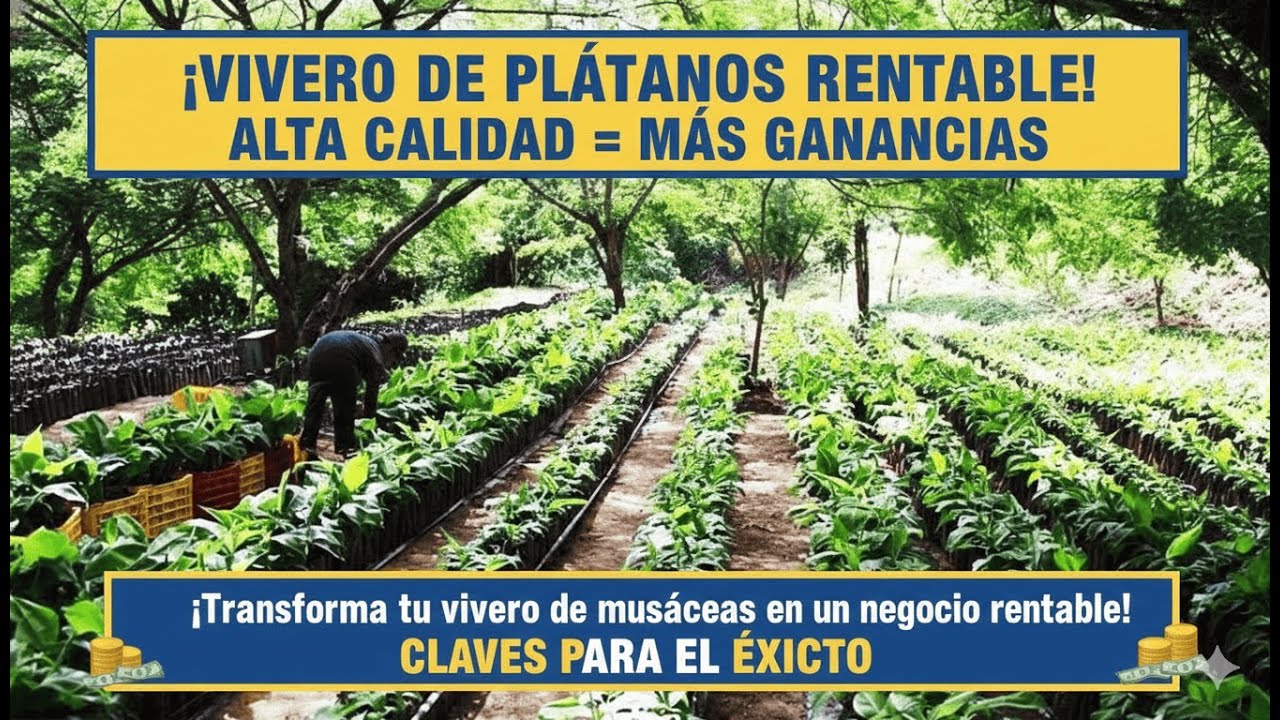 ¡Transforma tu vivero de musáceas en un negocio rentable! Aprende las claves para producir plántulas