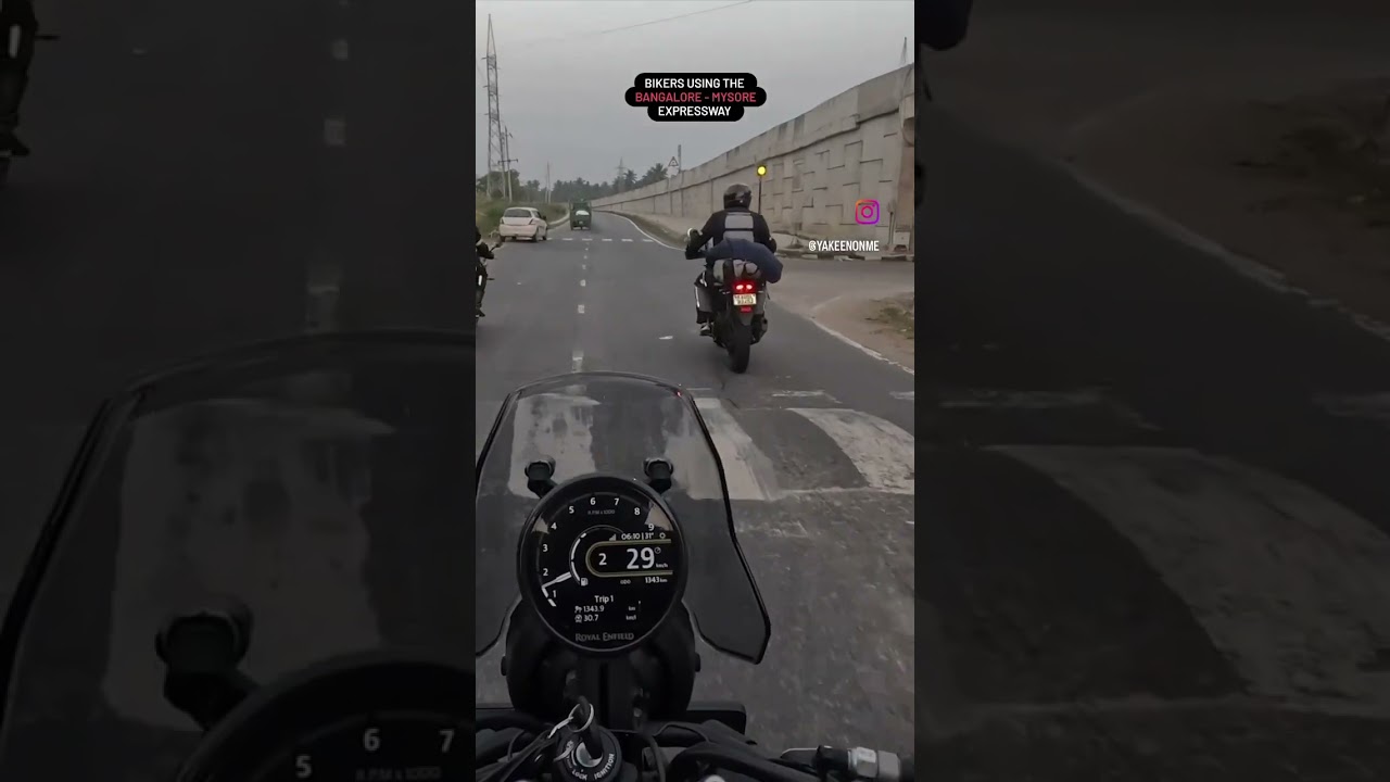 Please allow bikes on Bangalore -Mysore Expressway🥺 #mysore #automobile#himalayan450