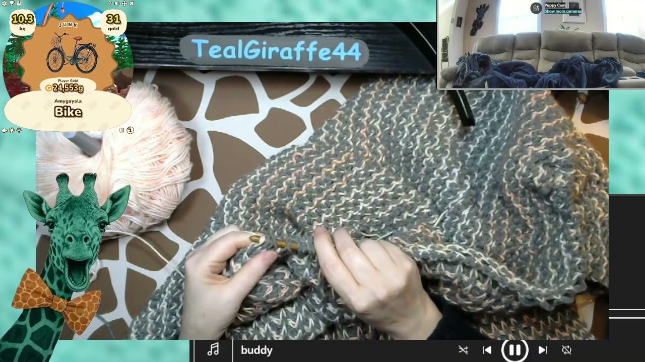 Voulez Vous Crochet Avec Moi!  Tunisian Crochet! Charity blanket for Pet Helpers! Play LurkBait & wi