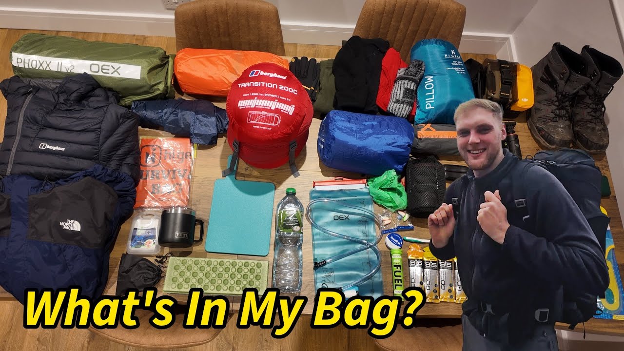 What I take on a one night wild camp in the Peak District