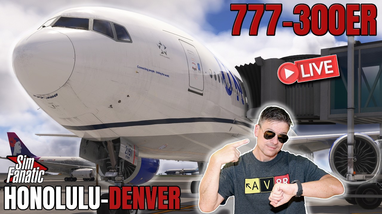 LIVE | Long Haul Flight with the Community! | PMDG 777 PHNL → KDEN | MSFS 2024 | WINCTRL Hardware