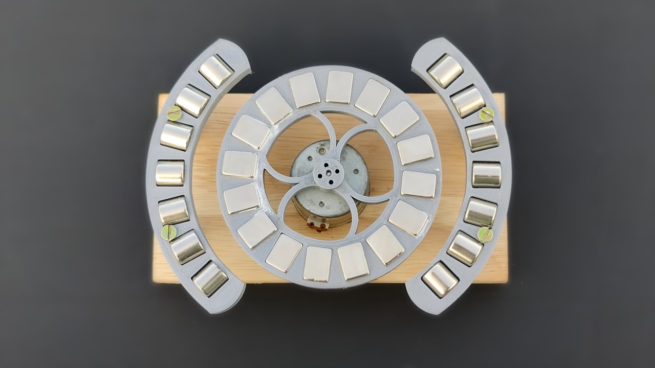 Magnetic Energy Generator at Increase Speed of Magnet Rotor || Magnet Motor