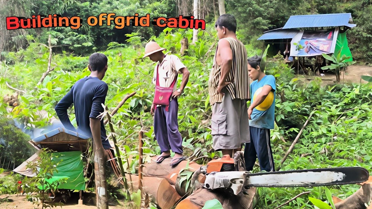 Building offgrid cabin in the middle of the forest | တောနက်ထဲ အိမ်တစ်လုံးဆောက်သည့် အတွေ.အကြုံ ။