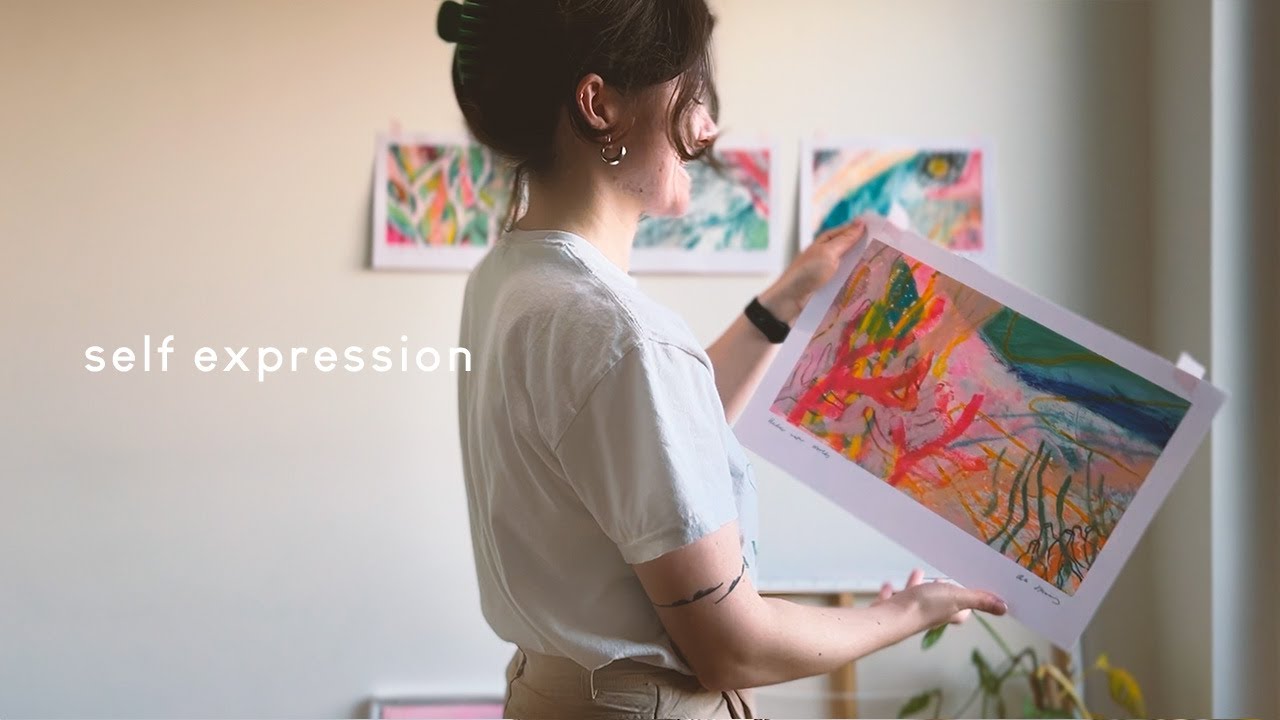 Paint with Me | Finding Self Expression | Abstract painting vlog