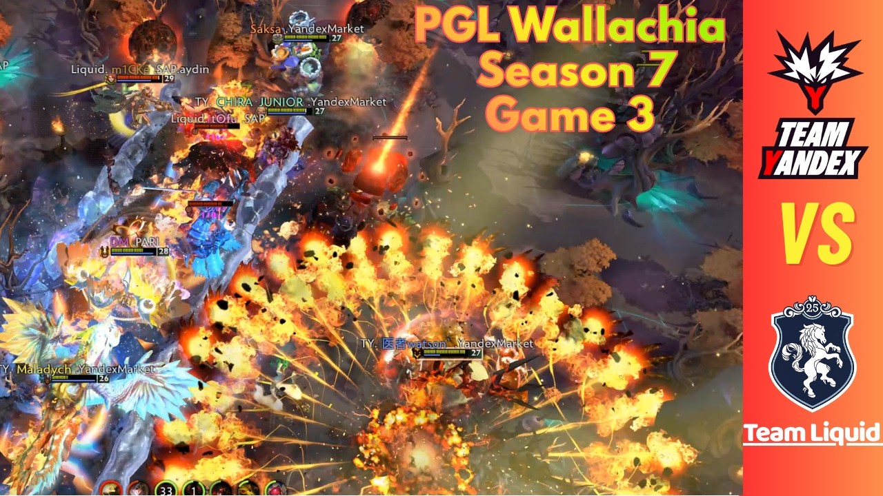 Team Yandex VS Team Liquid - highlight PGL Wallachia season 7