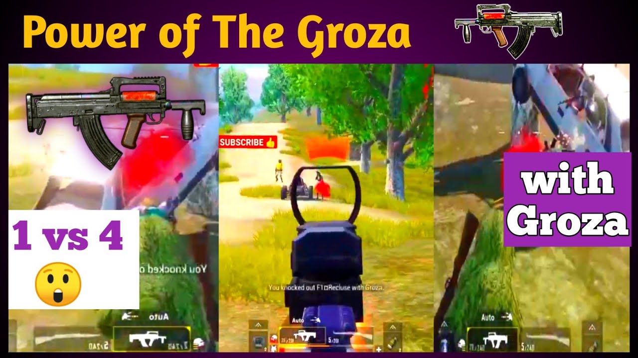 Power of Groza 🔥🔥 # Crywoodgaming #crywood #shorts